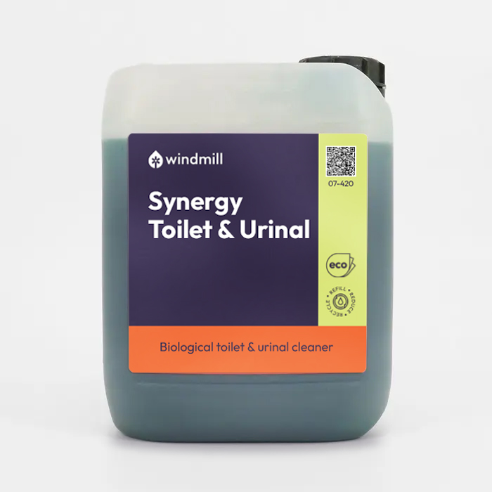 Windmill Synergy Biological Toilet and Urinal Cleaner - 5L - Apple Fragrance (Previously Windmill Hero) - Windmill Refill